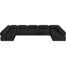  Manufacturer Color_Black -- Meridian Ames Fabric 7 pc Sectional IMAGE 5