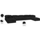  Manufacturer Color_Black -- Meridian Ames Fabric 7 pc Sectional IMAGE 13
