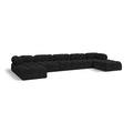  Manufacturer Color_Black -- Meridian Ames Fabric 7 pc Sectional IMAGE 1
