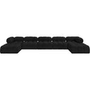 Manufacturer Color_Black -- Meridian Ames Fabric 7 pc Sectional IMAGE 4