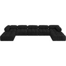  Manufacturer Color_Black -- Meridian Ames Fabric 7 pc Sectional IMAGE 5
