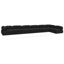  Manufacturer Color_Black -- Meridian Ames Fabric 7 pc Sectional IMAGE 15