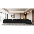  Manufacturer Color_Black -- Meridian Ames Fabric 7 pc Sectional IMAGE 2