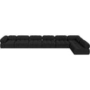  Manufacturer Color_Black -- Meridian Ames Fabric 7 pc Sectional IMAGE 5