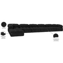 Manufacturer Color_Black -- Meridian Ames Fabric 7 pc Sectional IMAGE 14