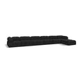  Manufacturer Color_Black -- Meridian Ames Fabric 7 pc Sectional IMAGE 1