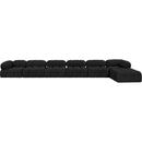  Manufacturer Color_Black -- Meridian Ames Fabric 7 pc Sectional IMAGE 3