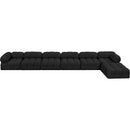  Manufacturer Color_Black -- Meridian Ames Fabric 7 pc Sectional IMAGE 4