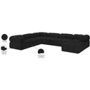  Manufacturer Color_Black -- Meridian Ames Fabric 7 pc Sectional IMAGE 18