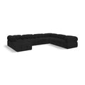  Manufacturer Color_Black -- Meridian Ames Fabric 7 pc Sectional IMAGE 1