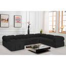  Manufacturer Color_Black -- Meridian Ames Fabric 7 pc Sectional IMAGE 2