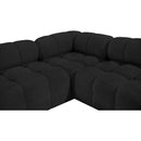  Manufacturer Color_Black -- Meridian Ames Fabric 8 pc Sectional IMAGE 11