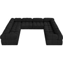  Manufacturer Color_Black -- Meridian Ames Fabric 8 pc Sectional IMAGE 5