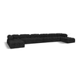  Manufacturer Color_Black -- Meridian Ames Fabric 8 pc Sectional IMAGE 1