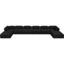  Manufacturer Color_Black -- Meridian Ames Fabric 8 pc Sectional IMAGE 4