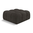  Manufacturer Color_Brown -- Ames Brown Boucle Fabric Upholstered Modular Ottoman IMAGE 1