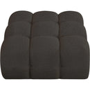  Manufacturer Color_Brown -- Ames Brown Boucle Fabric Upholstered Modular Ottoman IMAGE 4