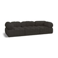  Manufacturer Color_Brown -- Ames 102" Brown Boucle Fabric Upholstered 3 pc Modular Sofa IMAGE 1