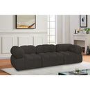  Manufacturer Color_Brown -- Ames 102" Brown Boucle Fabric Upholstered 3 pc Modular Sofa IMAGE 2