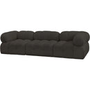  Manufacturer Color_Brown -- Ames 102" Brown Boucle Fabric Upholstered 3 pc Modular Sofa IMAGE 6