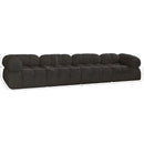  Manufacturer Color_Brown -- Ames 136" Brown Boucle Fabric Upholstered 4 pc Modular Sofa IMAGE 11