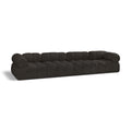  Manufacturer Color_Brown -- Ames 136" Brown Boucle Fabric Upholstered 4 pc Modular Sofa IMAGE 1