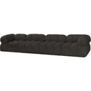  Manufacturer Color_Brown -- Ames 136" Brown Boucle Fabric Upholstered 4 pc Modular Sofa IMAGE 6