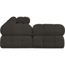  Manufacturer Color_Brown -- Ames 102" Brown Boucle Fabric Upholstered 4 pc Modular Sectional IMAGE 7