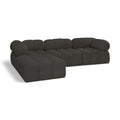  Manufacturer Color_Brown -- Ames 102" Brown Boucle Fabric Upholstered 4 pc Modular Sectional IMAGE 1