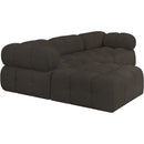  Manufacturer Color_Brown -- Ames 102" Brown Boucle Fabric Upholstered 4 pc Modular Sectional IMAGE 6