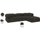  Manufacturer Color_Brown -- Ames 102" Brown Boucle Fabric Upholstered 4 pc Modular Sectional IMAGE 9