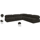  Manufacturer Color_Brown -- Ames 102" Brown Boucle Fabric Upholstered 5 pc Modular Sectional IMAGE 12