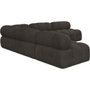  Manufacturer Color_Brown -- Ames 102" Brown Boucle Fabric Upholstered 5 pc Modular Sectional IMAGE 6