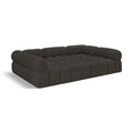  Manufacturer Color_Brown -- Ames 102" Brown Boucle Fabric Upholstered 6 pc Modular Sectional IMAGE 1
