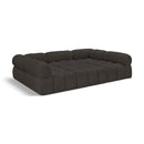  Manufacturer Color_Brown -- Ames 102" Brown Boucle Fabric Upholstered 6 pc Modular Sectional IMAGE 1