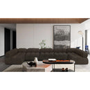  Manufacturer Color_Brown -- Ames 170" Brown Boucle Fabric Upholstered 7 pc Modular Sectional IMAGE 2