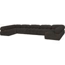  Manufacturer Color_Brown -- Ames 170" Brown Boucle Fabric Upholstered 7 pc Modular Sectional IMAGE 6