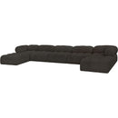  Manufacturer Color_Brown -- Ames 170" Brown Boucle Fabric Upholstered 7 pc Modular Sectional IMAGE 6