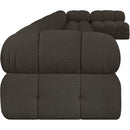 Manufacturer Color_Brown -- Ames 204" Brown Boucle Fabric Upholstered 7 pc Modular Sectional IMAGE 7