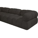  Manufacturer Color_Brown -- Ames 136" Brown Boucle Fabric Upholstered 7 pc Modular Sectional IMAGE 10