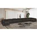  Manufacturer Color_Brown -- Ames 204" Brown Boucle Fabric Upholstered 9 pc Modular Sectional IMAGE 2