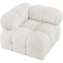  Manufacturer Color_Cream -- Ames Cream Boucle Fabric Upholstered Modular Corner Chair IMAGE 5