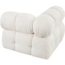  Manufacturer Color_Cream -- Ames Cream Boucle Fabric Upholstered Modular Corner Chair IMAGE 6