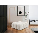  Manufacturer Color_Cream -- Ames Cream Boucle Fabric Upholstered Modular Ottoman IMAGE 2