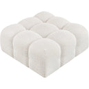  Manufacturer Color_Cream -- Ames Cream Boucle Fabric Upholstered Modular Ottoman IMAGE 5