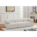  Manufacturer Color_Cream -- Ames 102" Cream Boucle Fabric Upholstered 3 pc Modular Sofa IMAGE 2