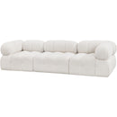  Manufacturer Color_Cream -- Ames 102" Cream Boucle Fabric Upholstered 3 pc Modular Sofa IMAGE 6