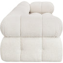  Manufacturer Color_Cream -- Ames 102" Cream Boucle Fabric Upholstered 3 pc Modular Sofa IMAGE 7