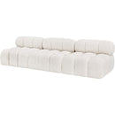  Manufacturer Color_Cream -- Ames 102" Cream Boucle Fabric Upholstered 3 pc Armless Modular Sofa IMAGE 6