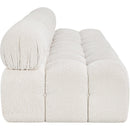  Manufacturer Color_Cream -- Ames 102" Cream Boucle Fabric Upholstered 3 pc Armless Modular Sofa IMAGE 7